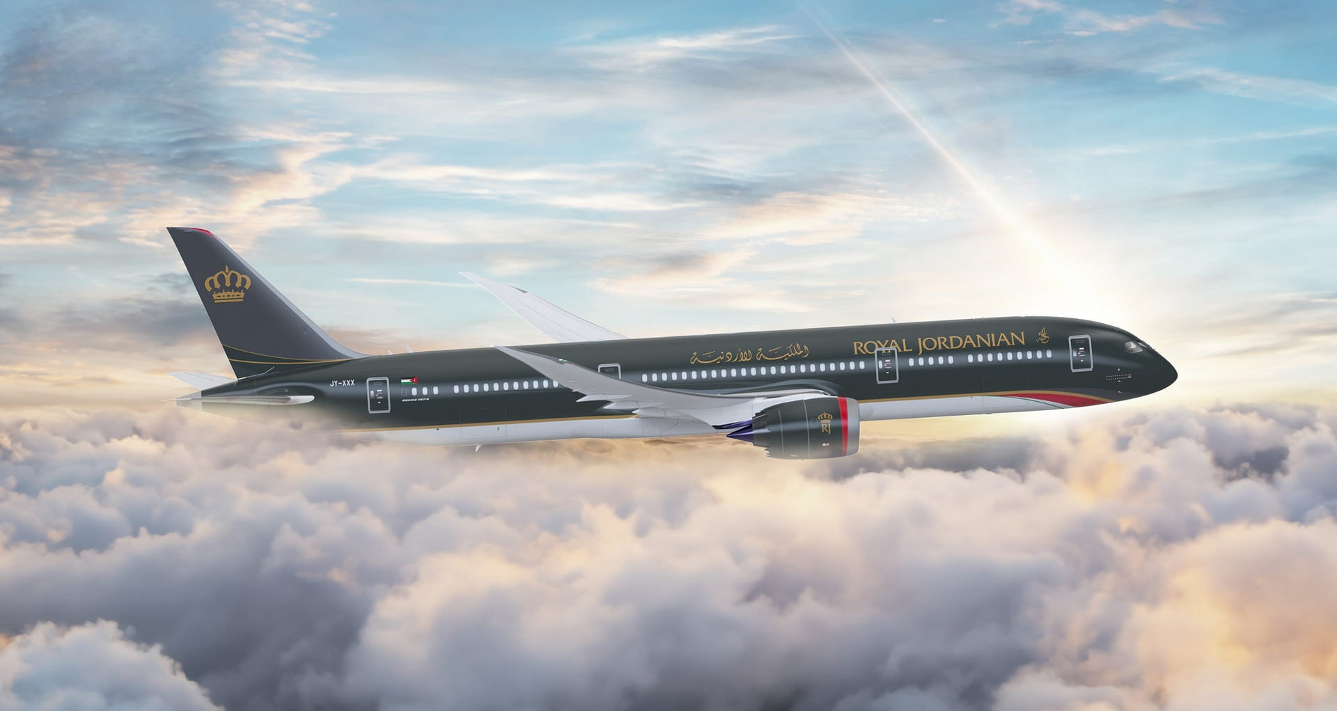 Royal Jordanian Boeing 787 Dreamliner im Flug – Oneworld Status Match Guide.