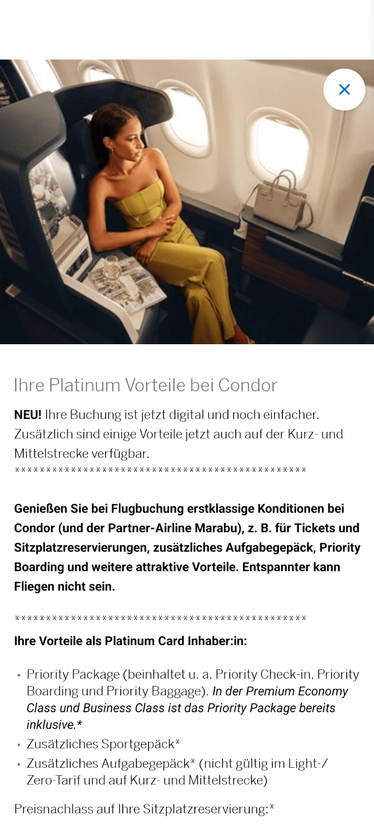 Amex Experiences App Condor Benefits.